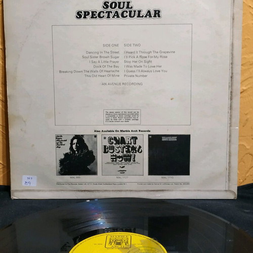 Soul Spectacular vinyl record like new, 33 rpm