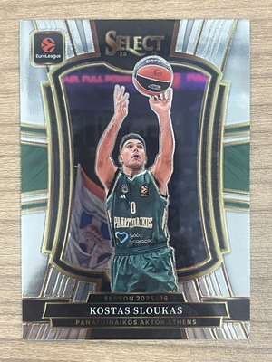 2025-26 Panini Select Euroleague Basketball Kostas Sloukas card like new