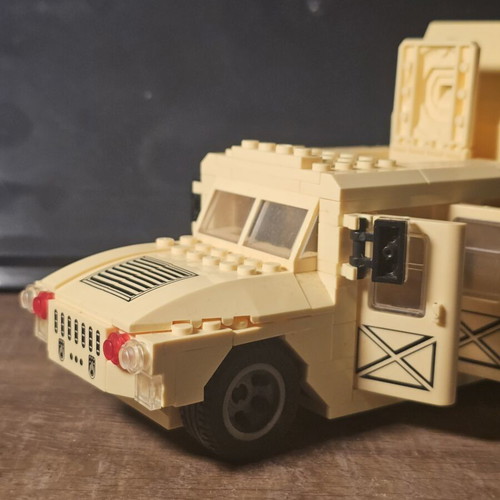 Humvee military tank compatible building blocks