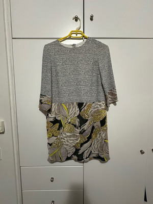 See U Soon multicolor dress used, size L with pockets
