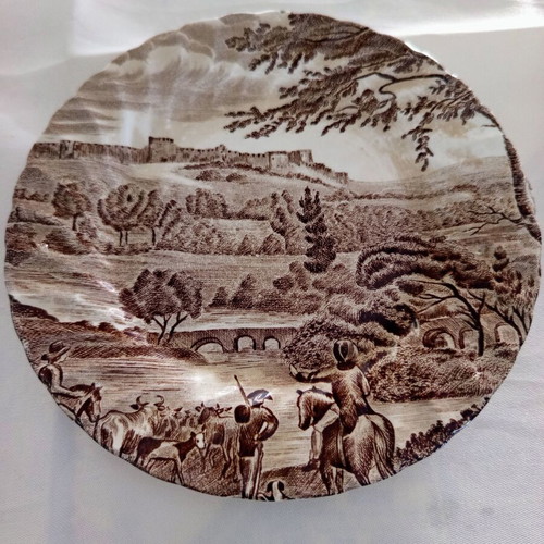Johnson Bros Road to Windsor plate used, 17 cm, English porcelain