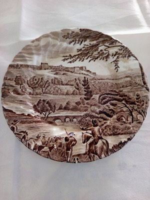 Johnson Bros Road to Windsor plate used, 17 cm, English porcelain