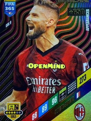 Olivier Giroud GOL9 FIFA 365 2024 Adrenalyn XL card new