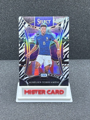 2023-24 Panini Select FIFA Aurelien Tchouameni zebra #181 France card
