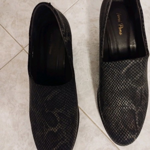 Toni Pons black leather platform shoes new size 38