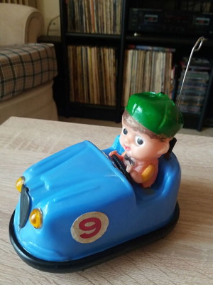 Wind-up Bumper Car collectible 60s like new, Greek rare