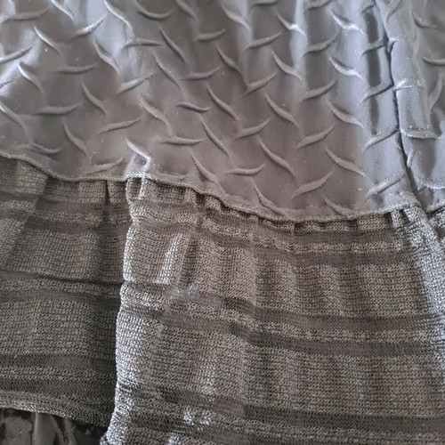 Long skirt Lucifair black like new, elastic waist, layered design