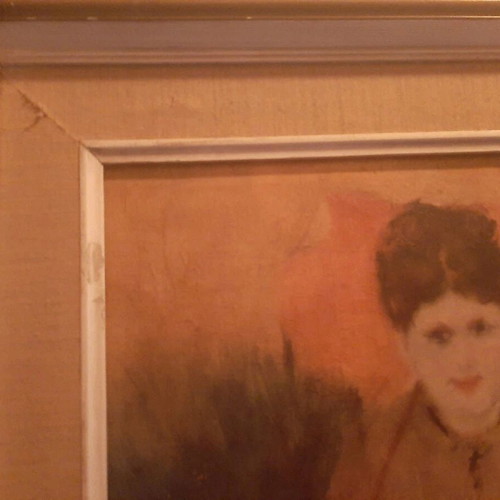 Vintage painting used, masterpiece in good condition
