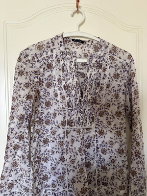 Massimo Dutti shirt like new, summer fabric, white