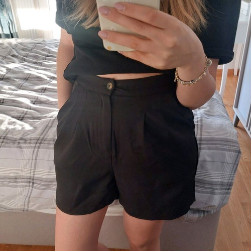 Shein fabric shorts black like new, women's XS