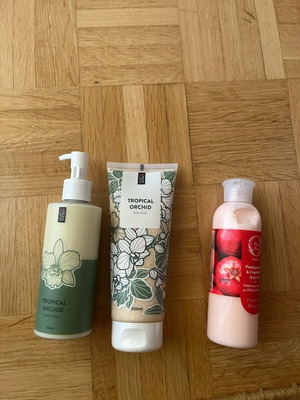 Fresh Line beauty products new, body milk, body scrub, body lotion