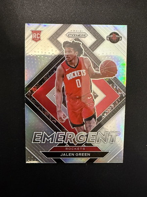 Panini Prizm Emergent Jalen Green #15 Silver Prizm RC new
