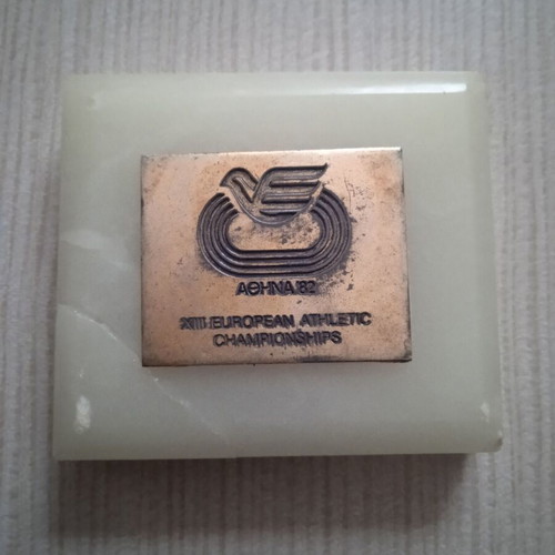 Memorabilia from 13th European Athletics Championships 1982 used