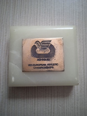 Memorabilia from 13th European Athletics Championships 1982 used