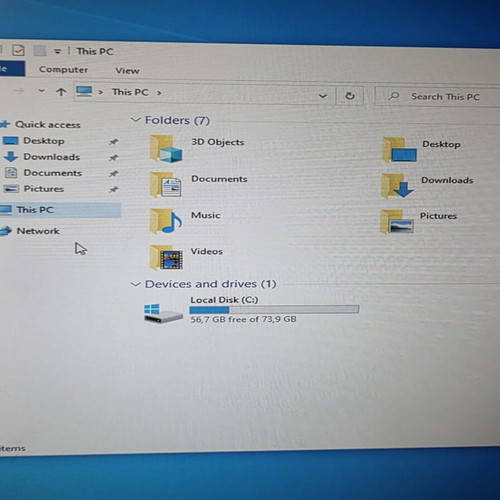 Desktop computer Pentium E2200 used, 4GB RAM, Windows 10