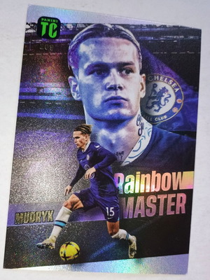 Mykhaylo Mudryk Chelsea FC Rainbow Master collectible card used
