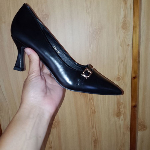 Alta Moda black pumps new, heel height 7 cm, size 38