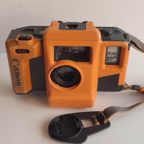 Canon AS-6 Aqua Snappy 35mm camera set used, fully functional