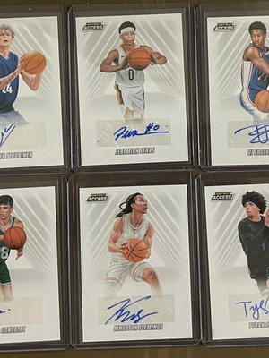 Panini Instant autographed basketball cards, set of 10