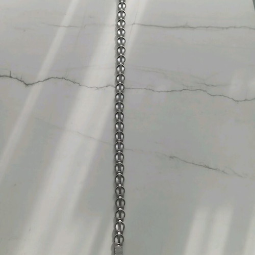Silver leather belt new 105 cm with impressive design