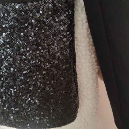 Italian jacket with sequins black, like new, size L
