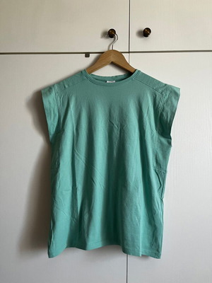 Zara sleeveless summer top turquoise, like new, sizes 13-14 or XS/S