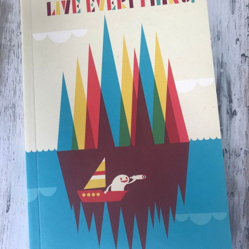 Journal Write Now Go Everywhere Live Everything softcover notebook new