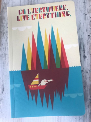 Journal Write Now Go Everywhere Live Everything softcover notebook new