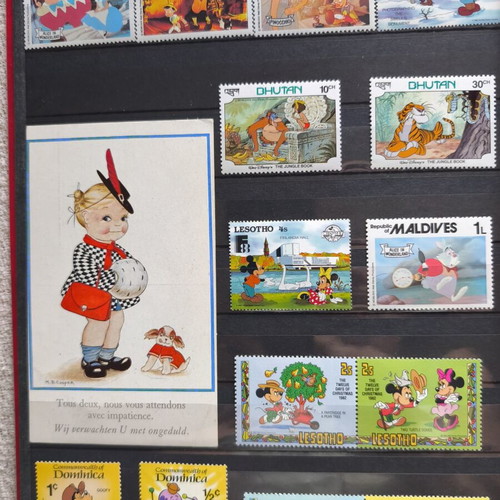 Disney collectible album with 220 stamps and 16 cards