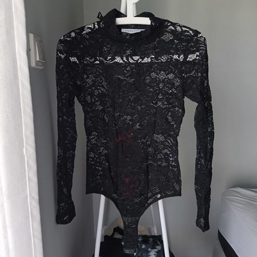 Vassia Kostara see through bodysuit like new, black, size M