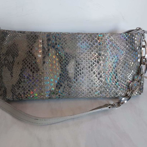 Silver shoulder bag used Made In Italia in very good condition