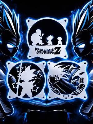 DragonBall Z PC fan covers, pack of 3, 3D printed