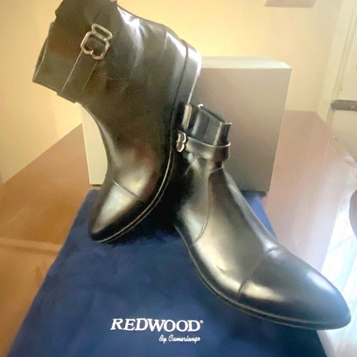 Redwood men's boots handmade, full leather, new, size 42-42.5, black