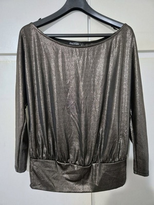 Lurex blouse bronze Benissimo like new, size Medium