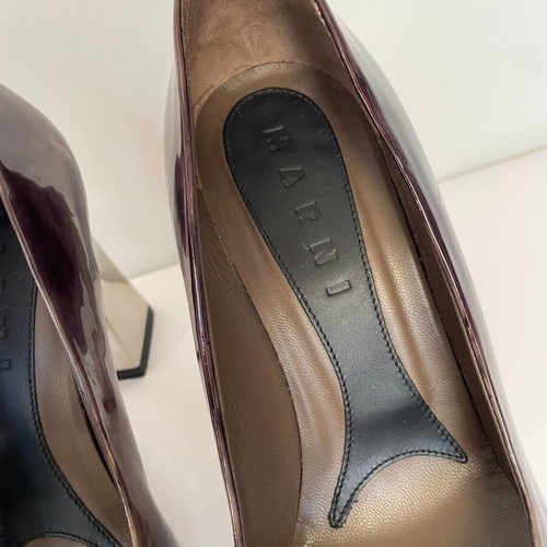 Marni leather heels like new, size 36.5, colorful