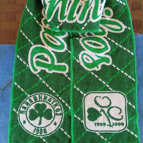Panathinaikos 100 Years Anniversary Scarf like new, authentic