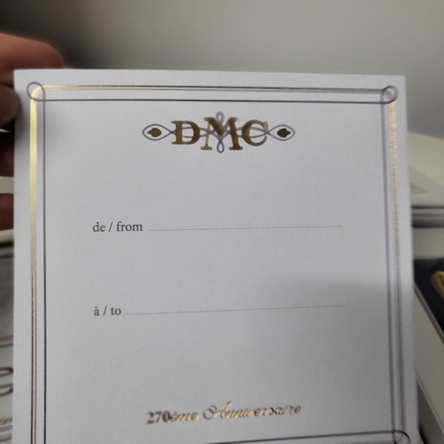 DMC gold mouliné new, limited edition 24 karat embroidery thread