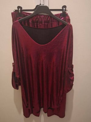 Plus size metallic set new, fits up to 2XL