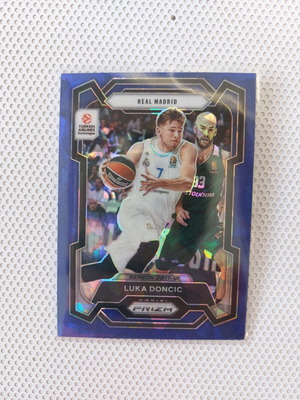 Карта Luka Doncic 2023-24 Euroleague Prizm blue ice като нова