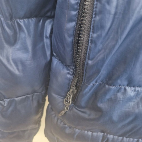 Adidas jacket used, size small, blue with repairs