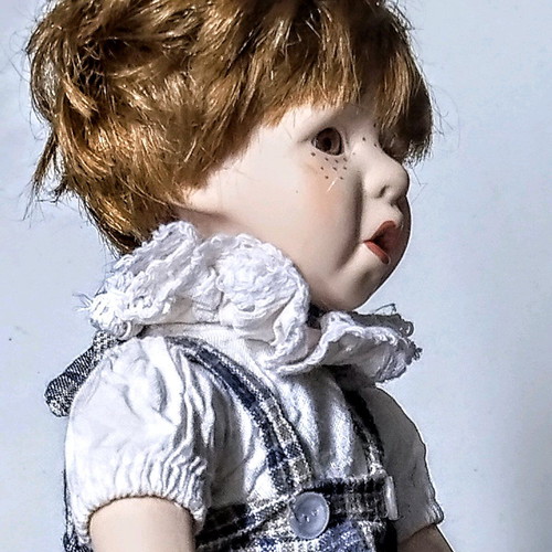 Porcelain doll boy vintage used