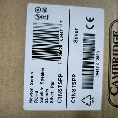 Cambridge SoundWorks Newton Series ST300 speaker stands new, silver