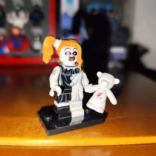 The Little Pale Girl like new with stand and teddy bear