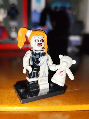 The Little Pale Girl like new with stand and teddy bear