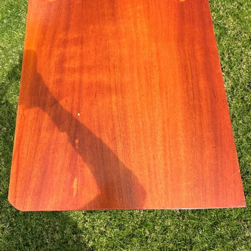Mid-Century Modern desk with built-in bookshelf, Danish design