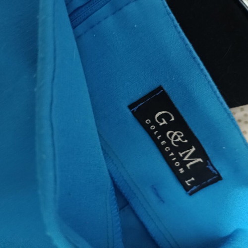 G&M skirt with side slit, blue, size S/M