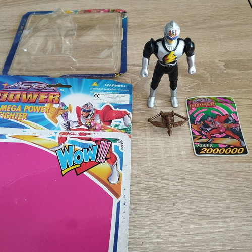 Mega Power Fighter Black new figure with weapon