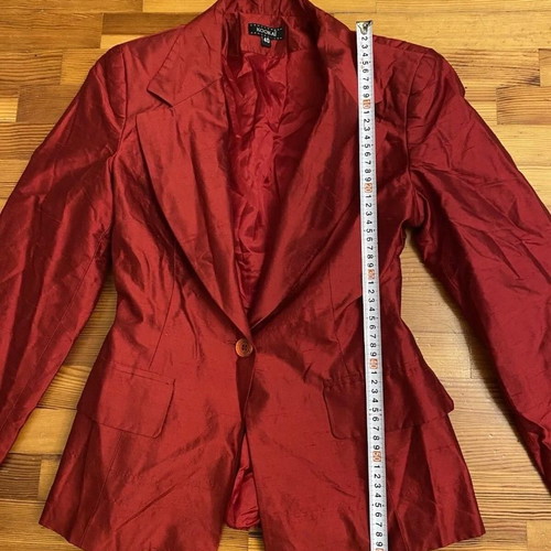 Silk red Kookai jacket used, size small