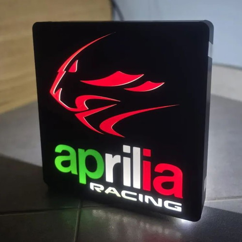 Light Box Aprilia Racing new 22x23cm with lighting