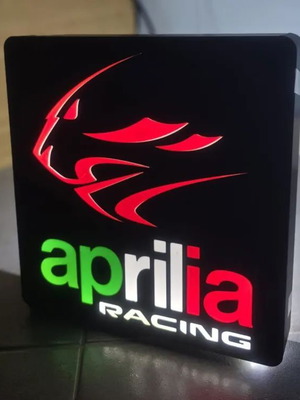 Light Box Aprilia Racing new 22x23cm with lighting